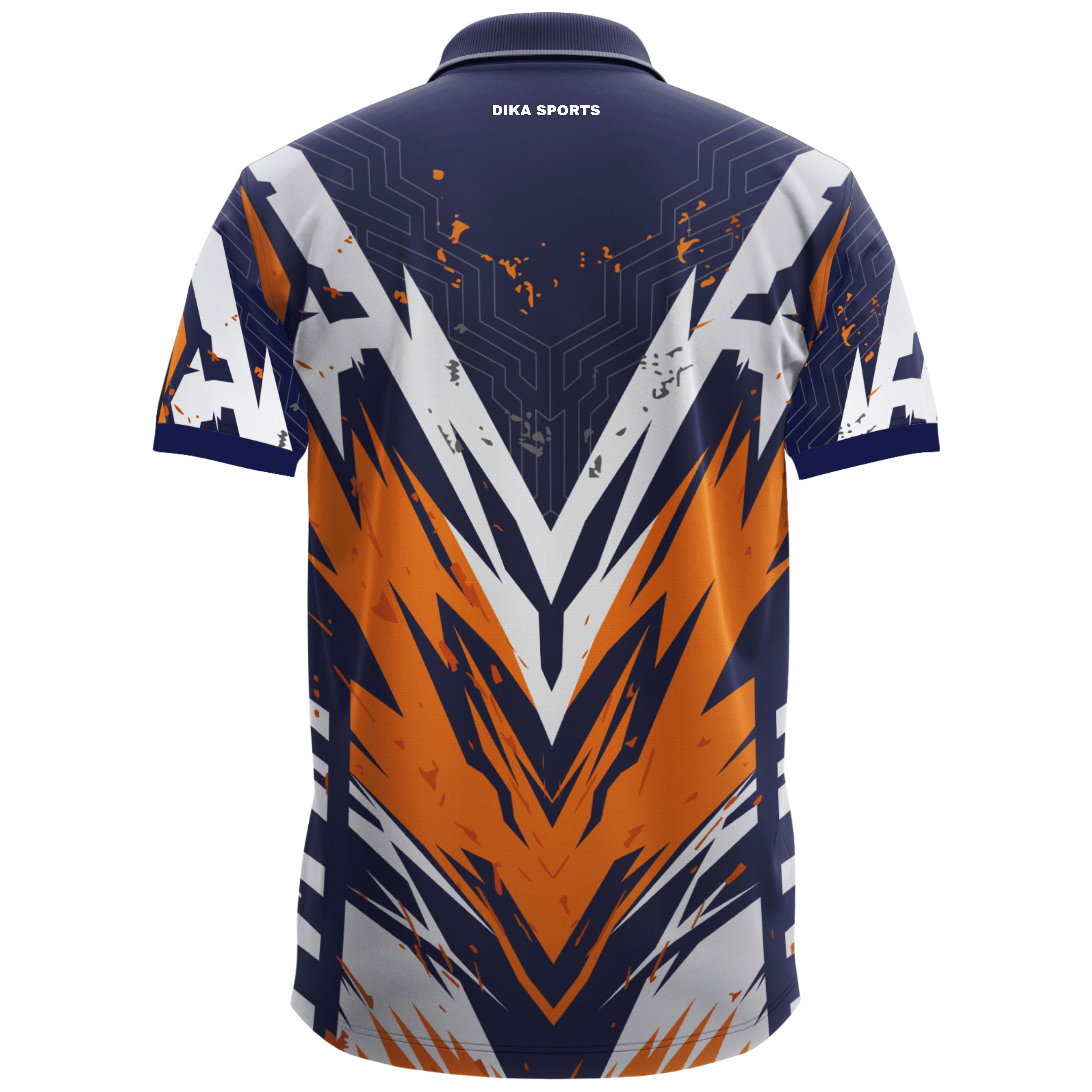 DIKA SPORTS Men's Cricket T-Shirt Breathable Polyester Sports T-Shirt for Men Quick Dry Cricket Dress