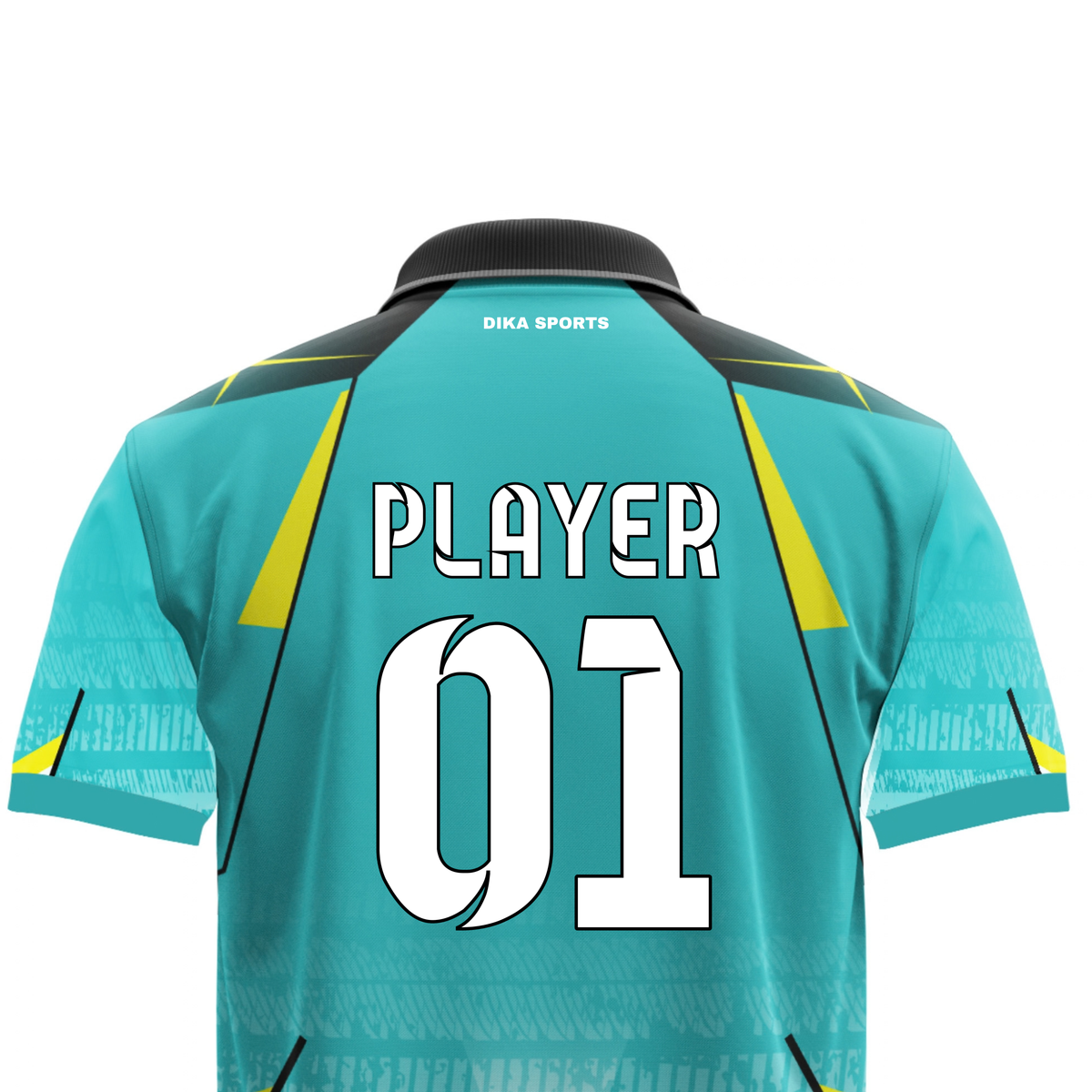 Dika Sports Cricket Jersey with Collar | Custom Name Number Logo Jersey | Personalized Team Cricket Jersey for Men & Kids