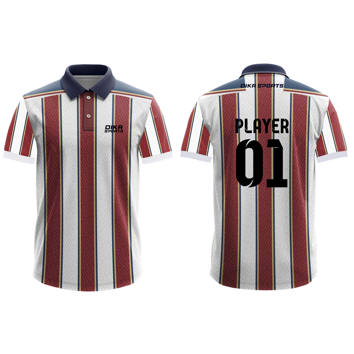 Dika Sports Premium Custom Cricket Jersey | Cricket Jersey India | Personalized Cricket T-Shirt | Custom Team Jersey | Quick Dry Sportswear