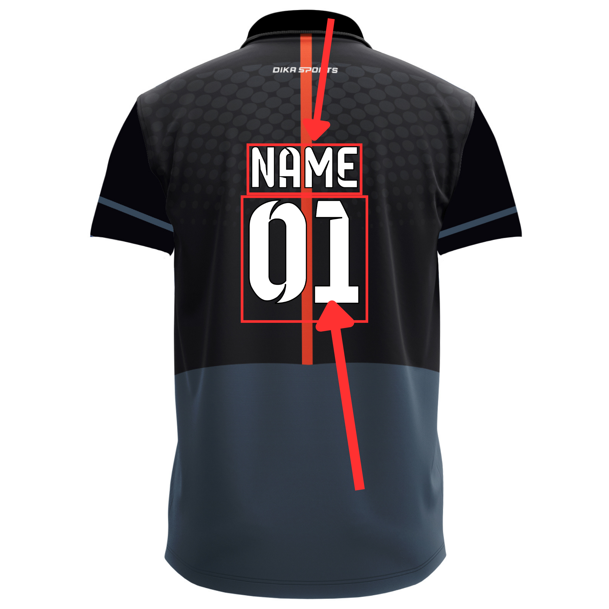 Cricket Jersey for Fans - Custom Name and Number