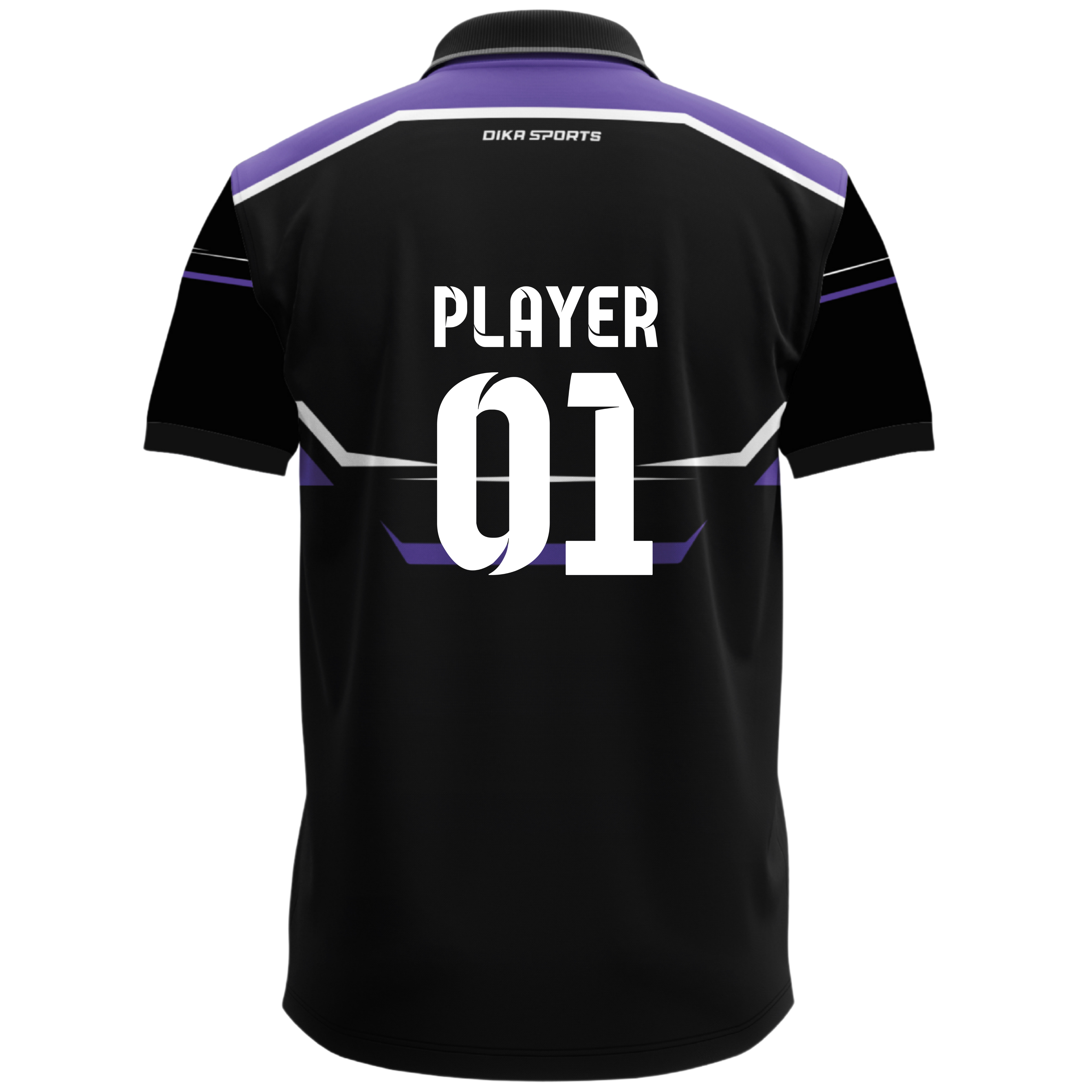 Dika Sports Custom name apparel Cricket t-shirt with collar sports wear for mendryfit tshirt for men gym lower for men - Pack of 2