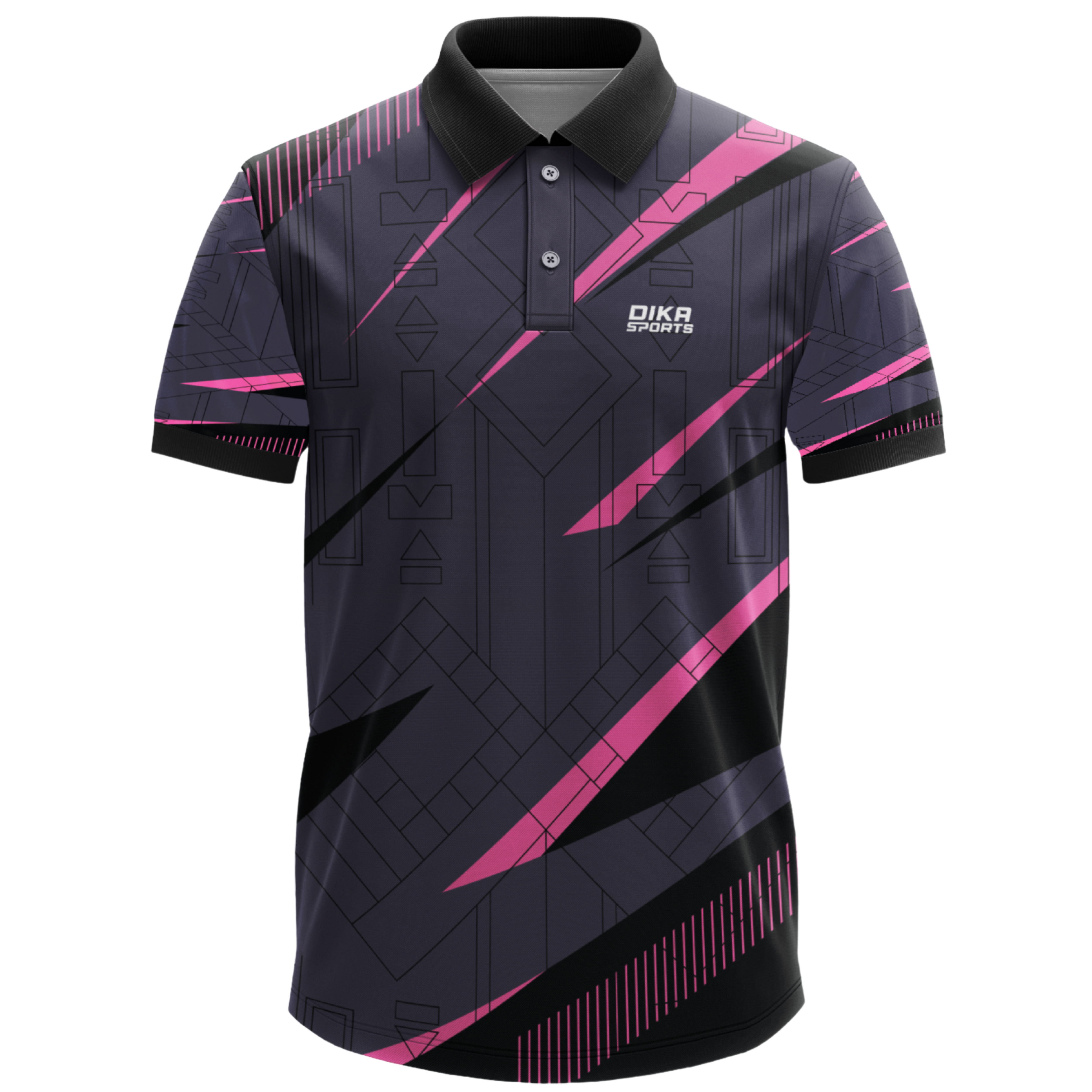 Dika Sports Custom jersey for men Cricket t-shirt with collar mens sports tshirtsportswear men activewear pant - Pack of 2