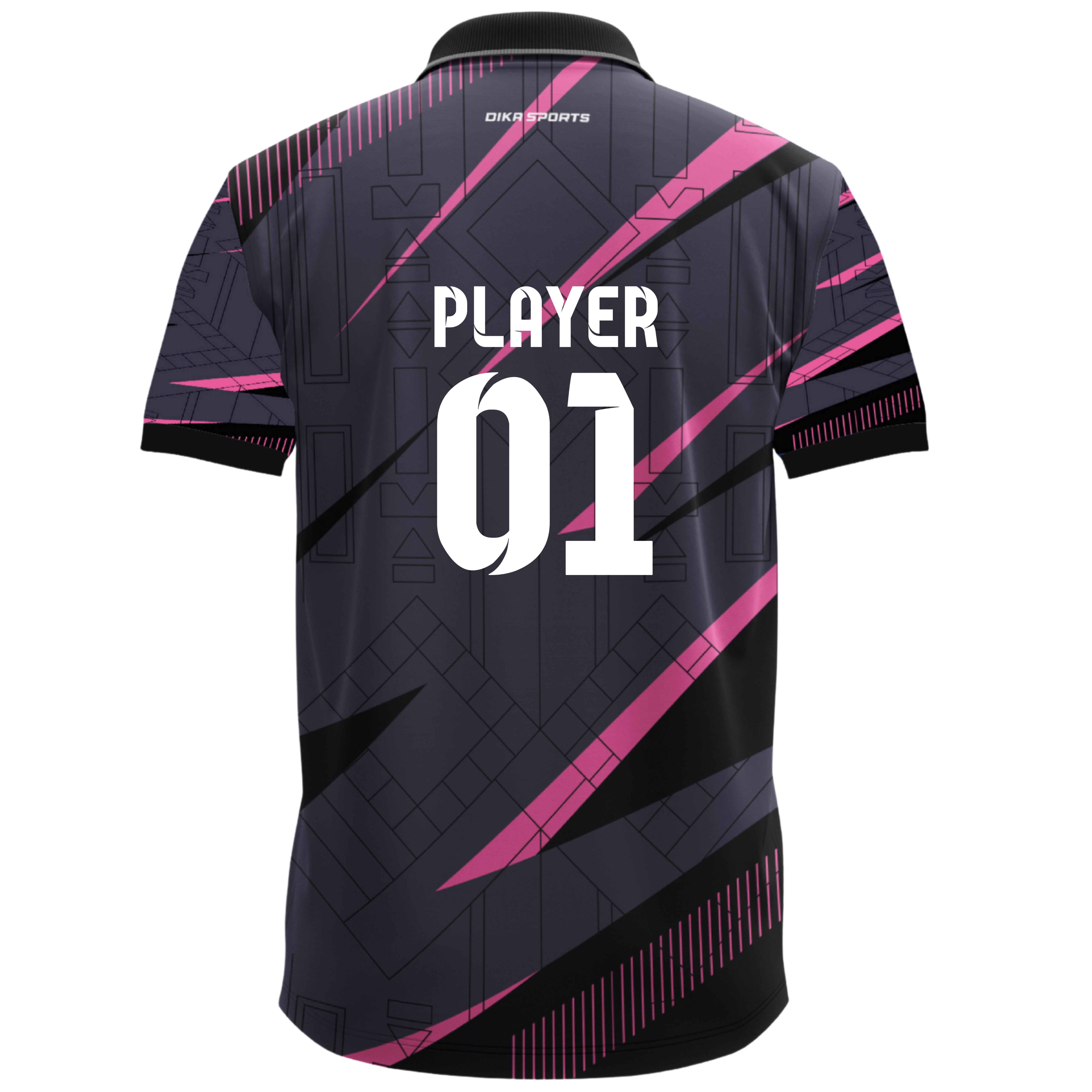 Dika Sports Custom jersey for men Cricket t-shirt with collar mens sports tshirtsportswear men activewear pant - Pack of 2