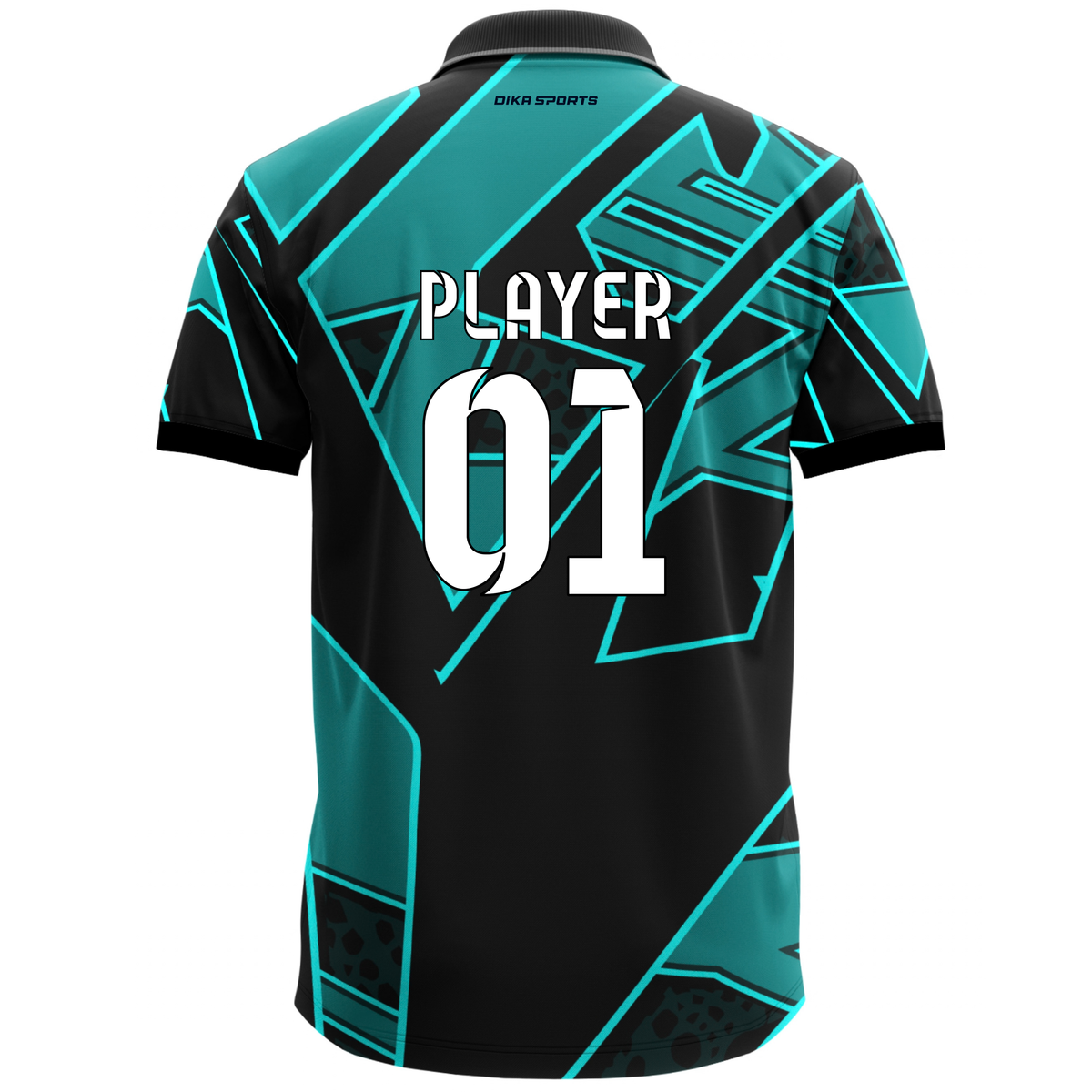 Dika Sports Cricket Jersey with Collar for Men | Personalized Cricket Jersey with Name | Custom Team Jersey | Breathable Sports T-Shirt