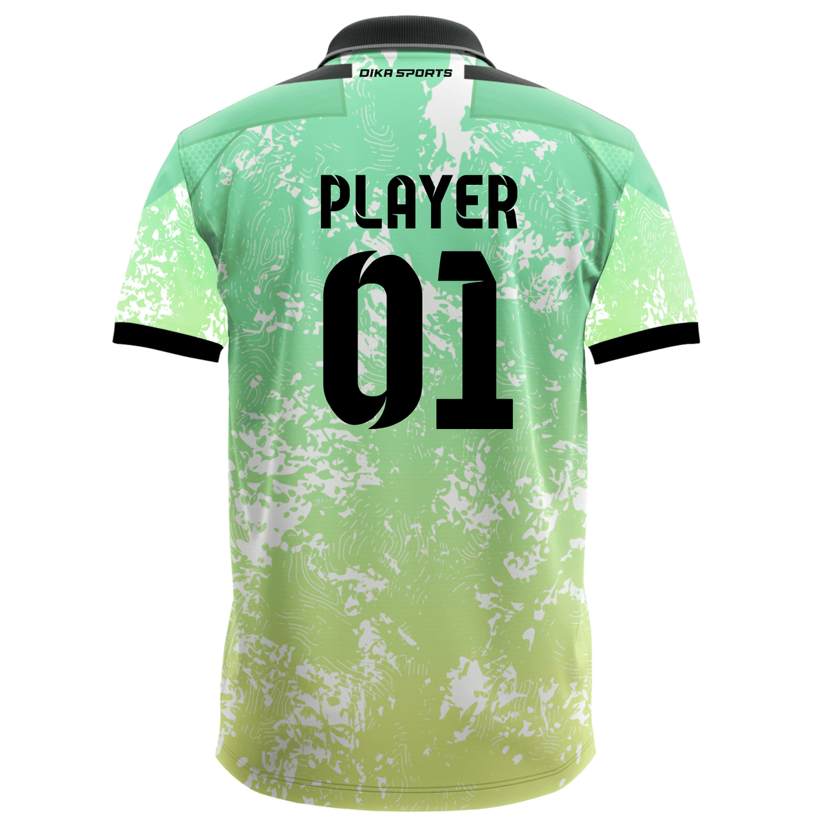 DIKA SPORTS Personalized Cricket Polo Jersey with Name, Number and Logo Printing Bright Colour Sports Jersey