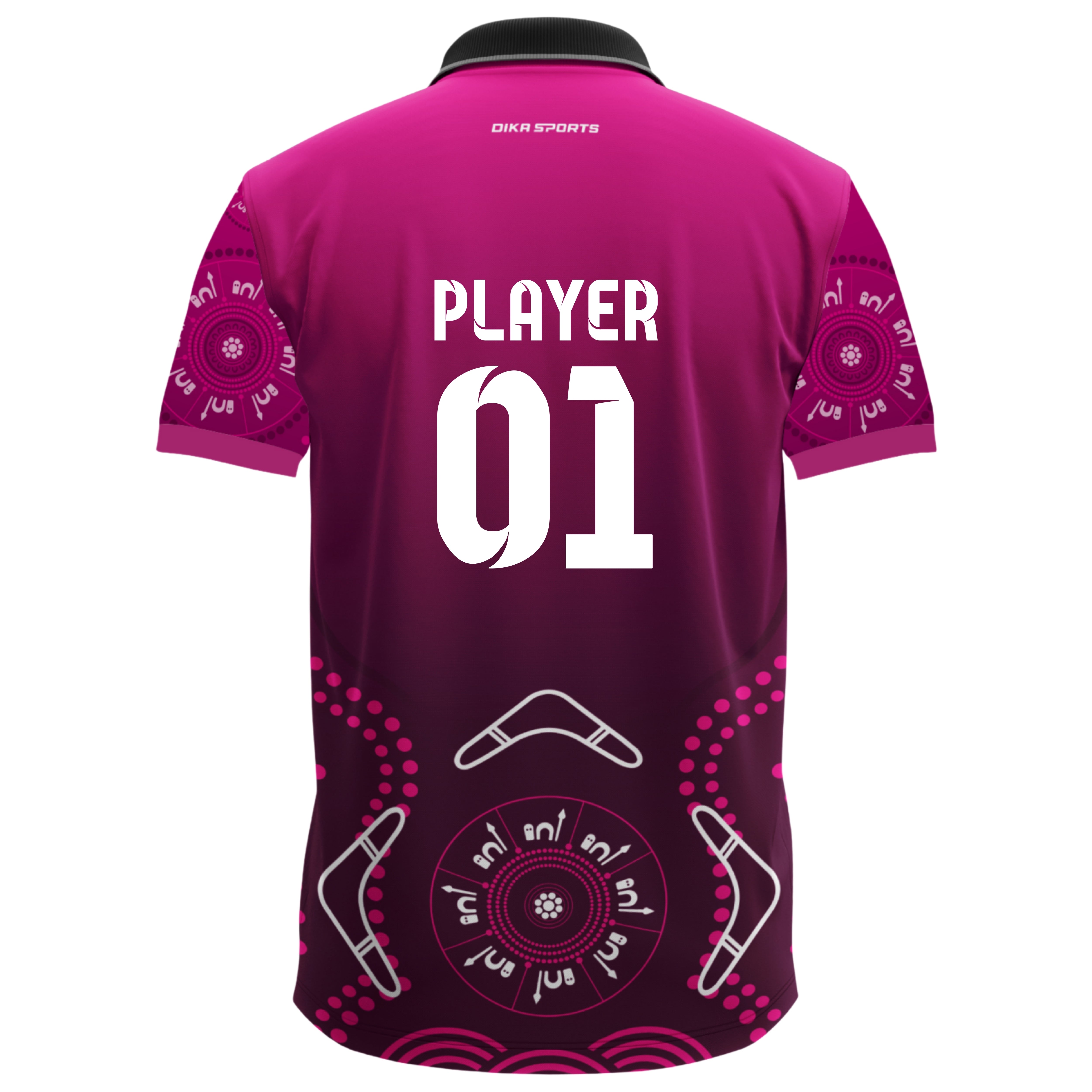 Custom name and logo jersey Cricket t-shirt with collar jersey tshirt for men