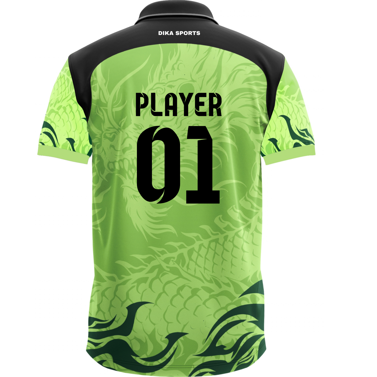 Dika Sports Cricket Jersey with Name and Number | Custom Printed Cricket Jersey | Personalized Team Jersey for Men & Kids