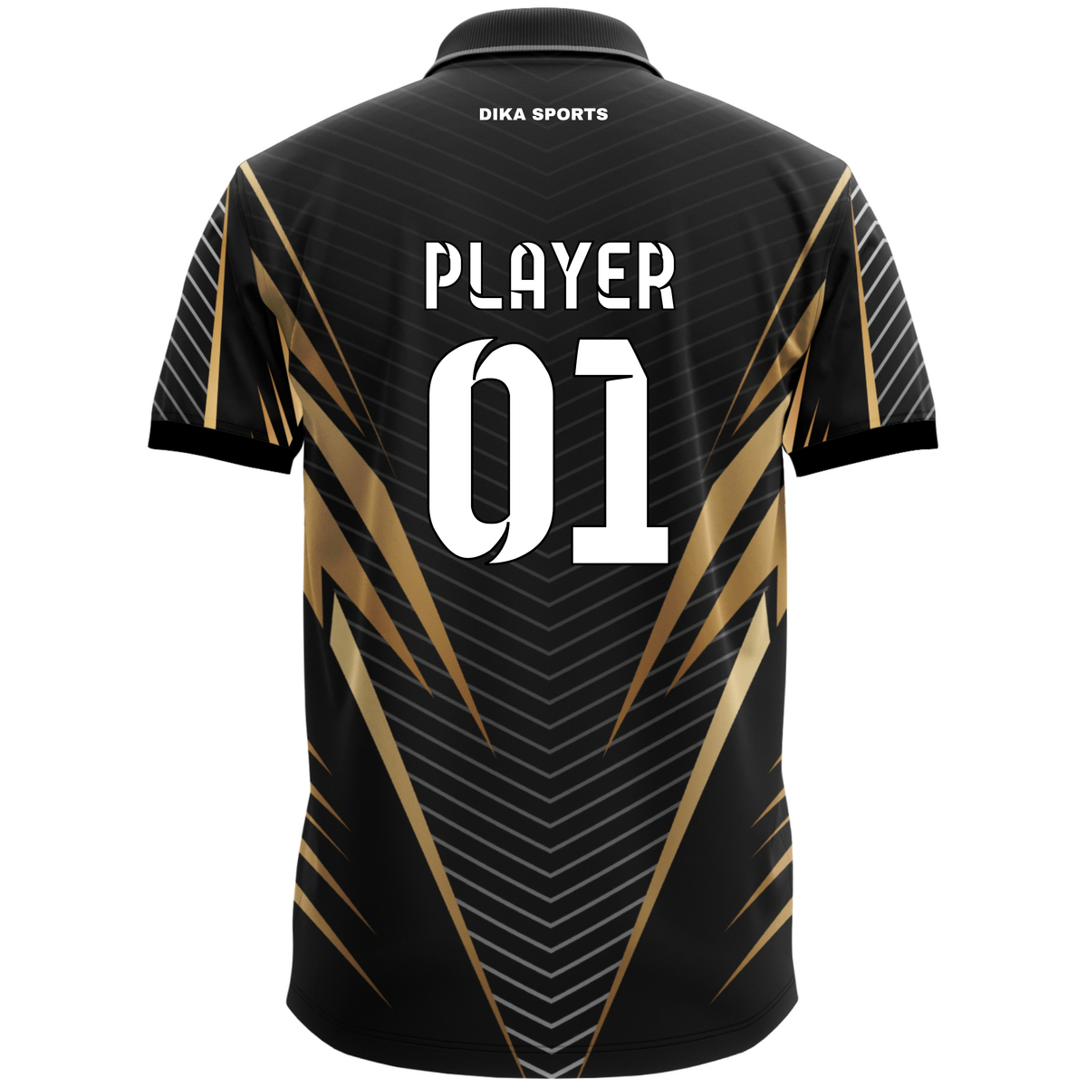 Dika Sports Custom Cricket Jersey | Cricket Jersey India | Personalized Sportswear | Men's Cricket T-Shirt with Collar