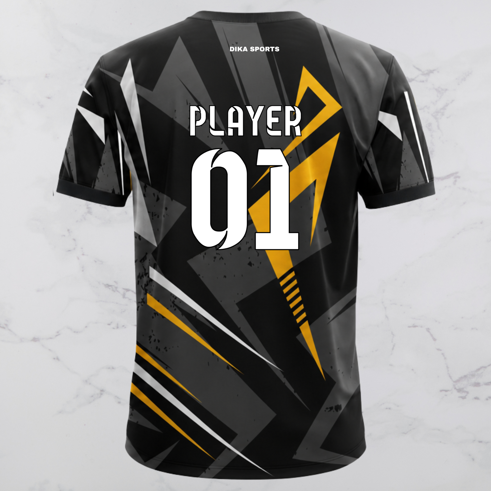 Dika Sports Personalized Round Neck Cricket Jersey | Men's Sports T-Shirt for Practice & Match Day