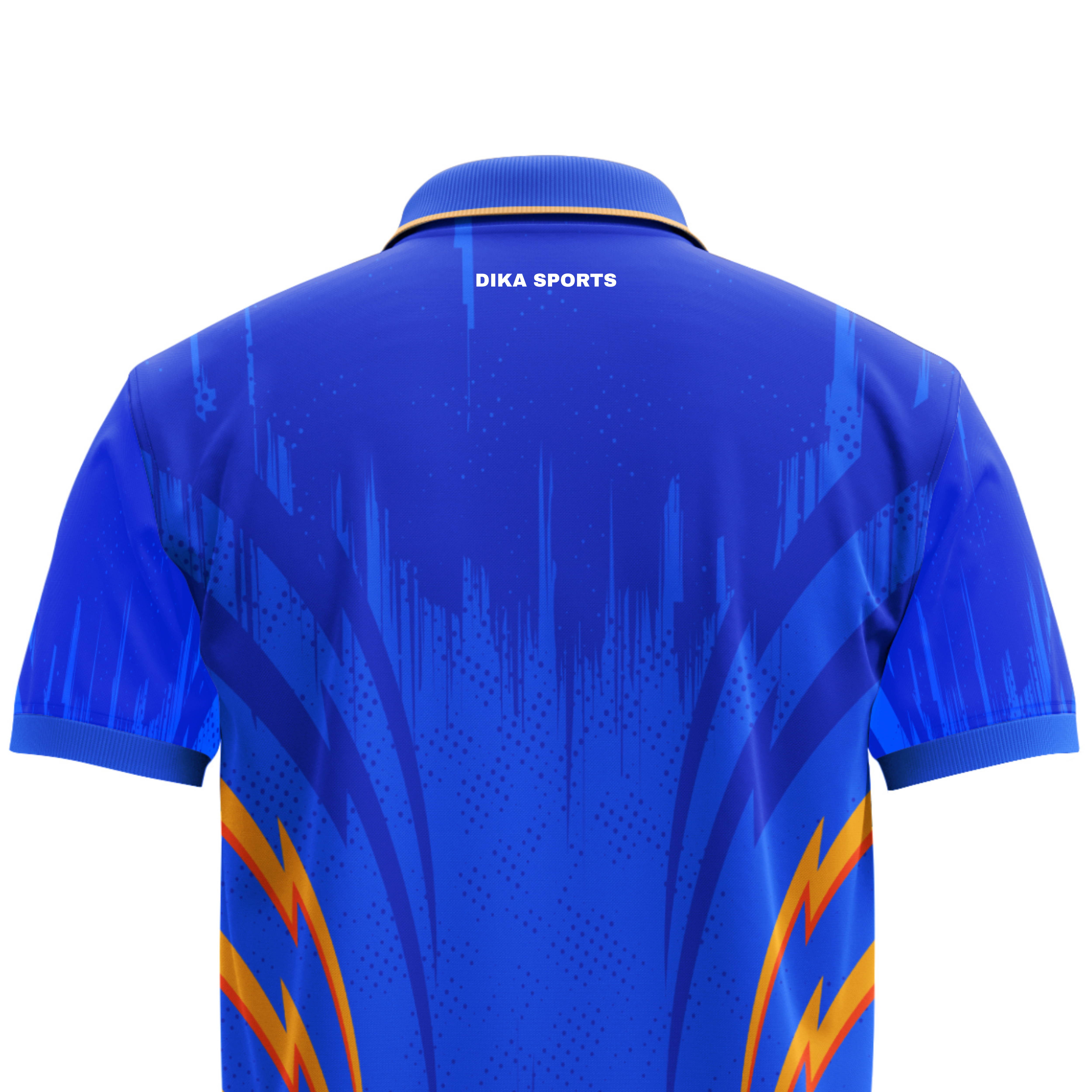 DIKA SPORTS Stylish Cricket T-Shirt with Collar, Breathable Quick-Dry Cricket Jersey for Practice and Match Wear