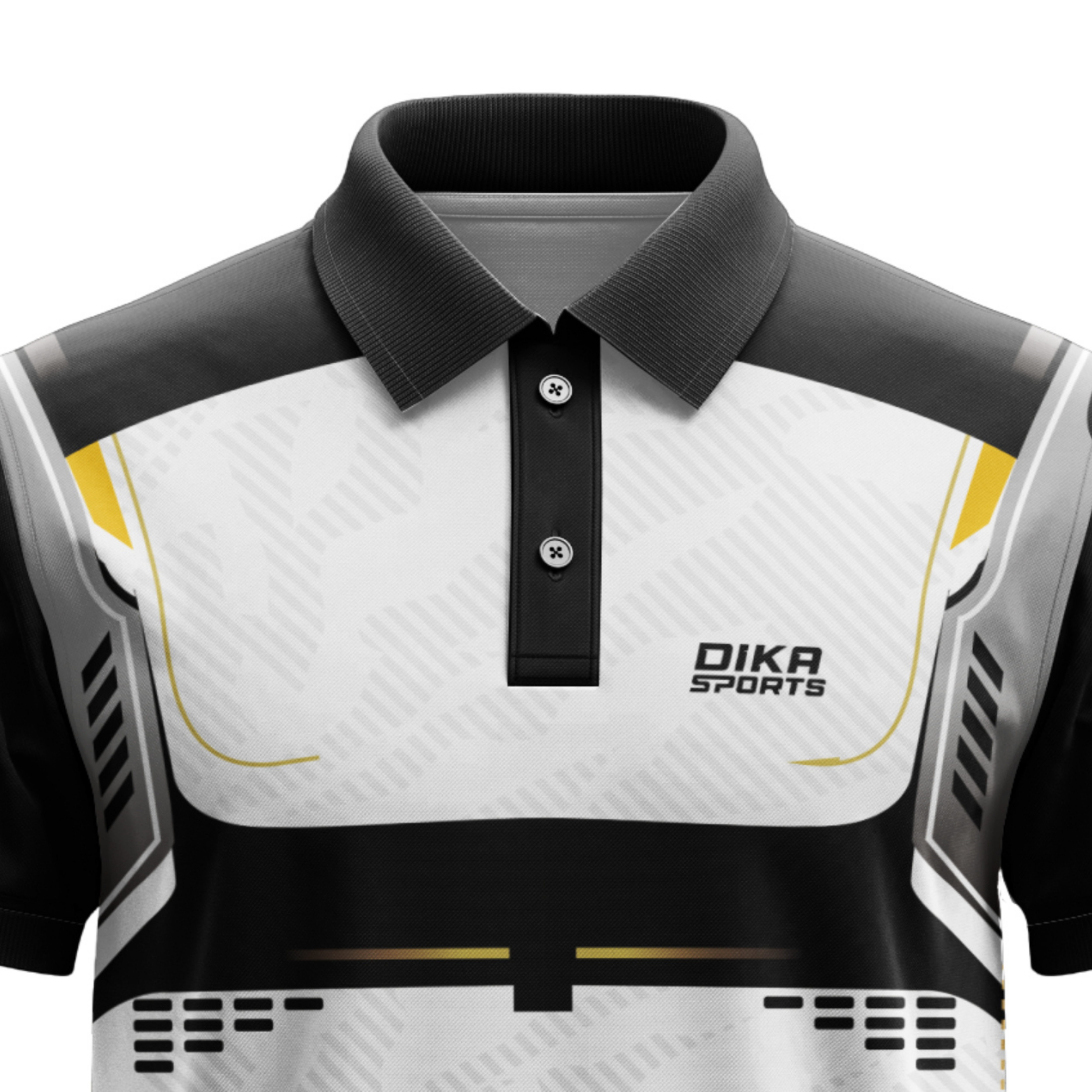 Black and white stylish sports jersey 2