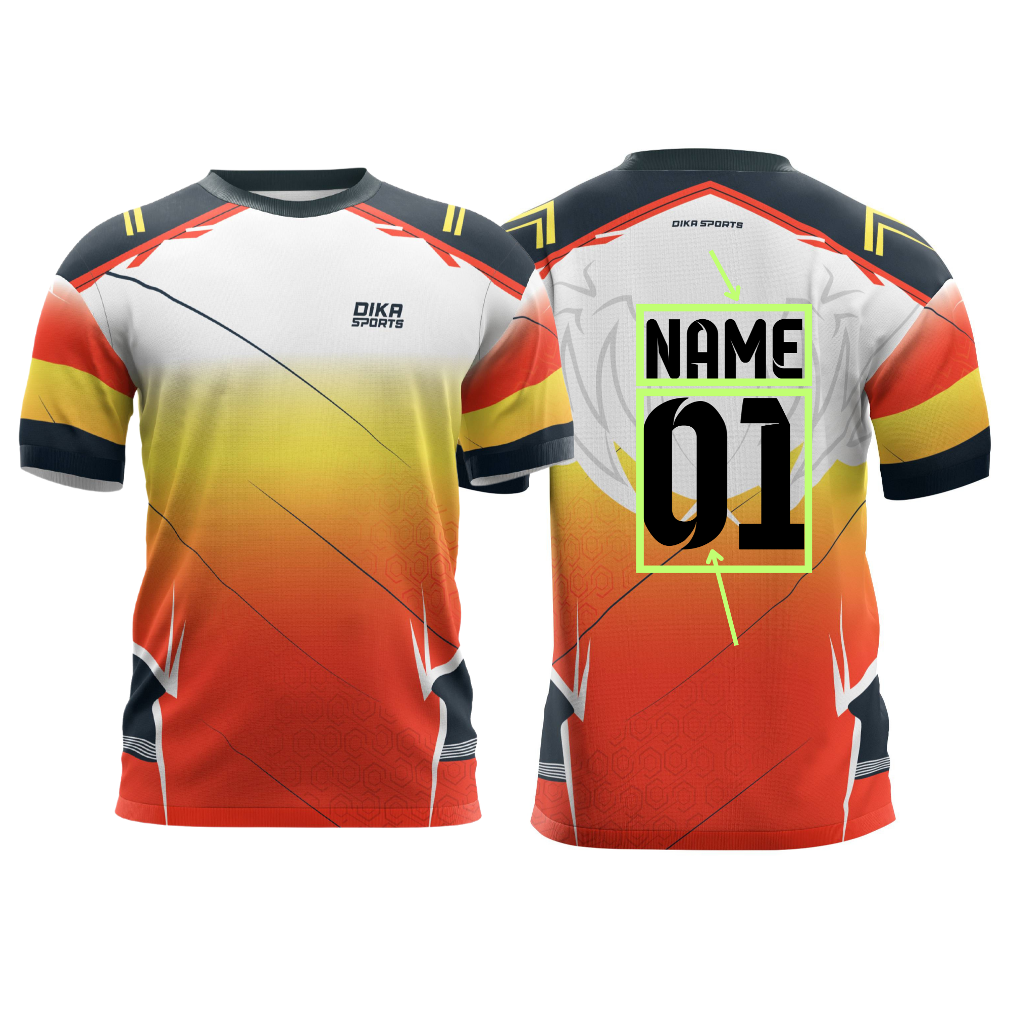 Cricket jersey for adults in all sizes