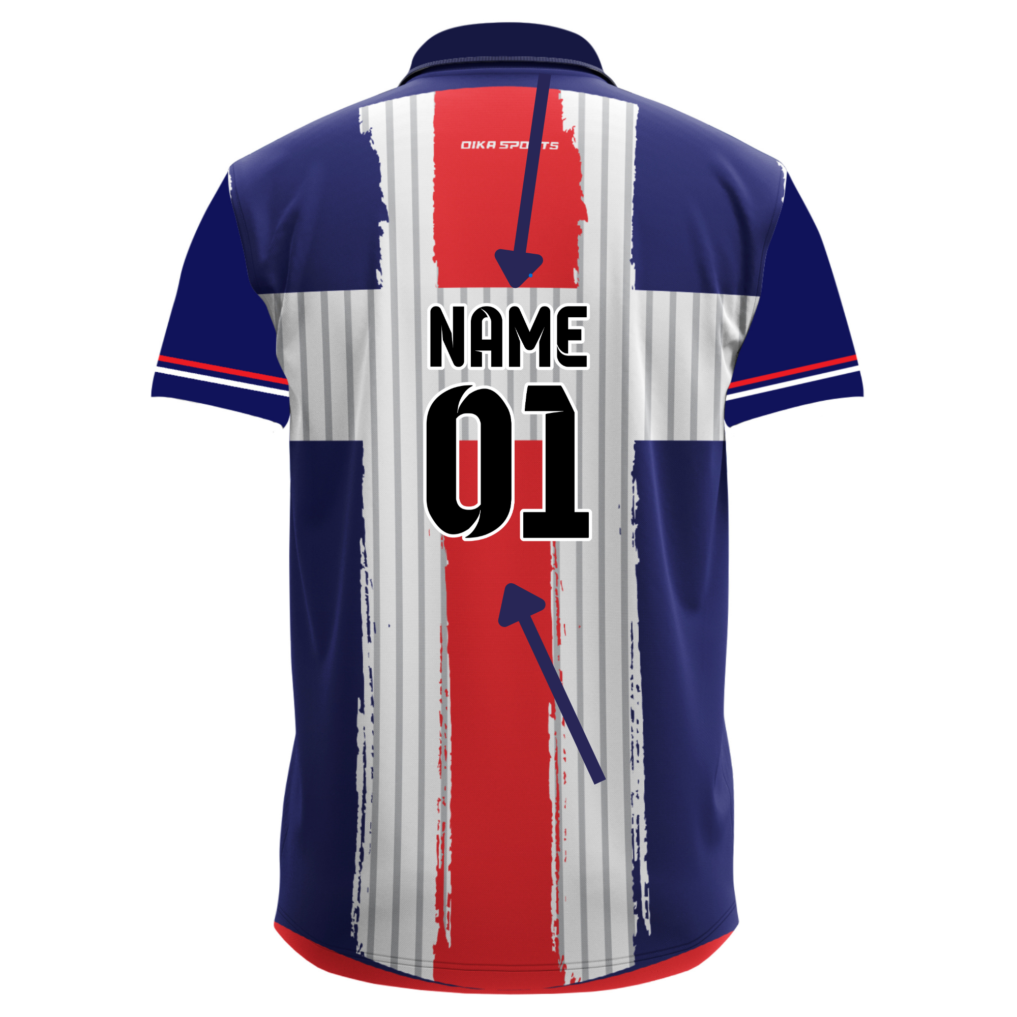 Cricket jersey with collar  2