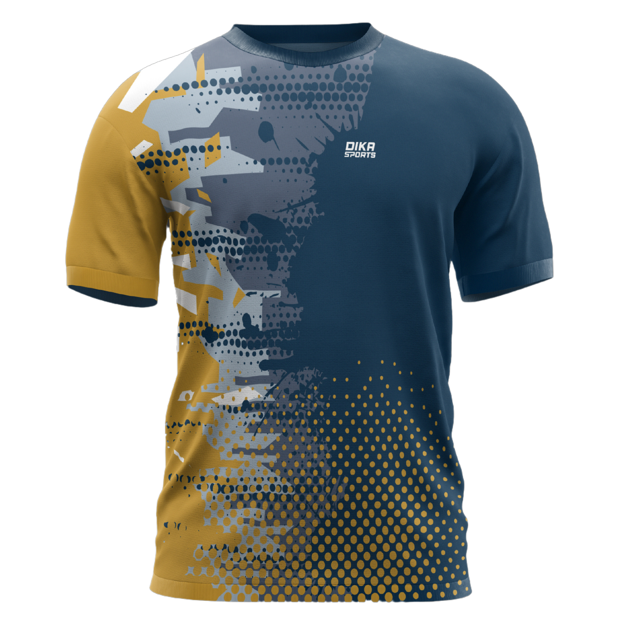 Cricket jersey with name and number of players