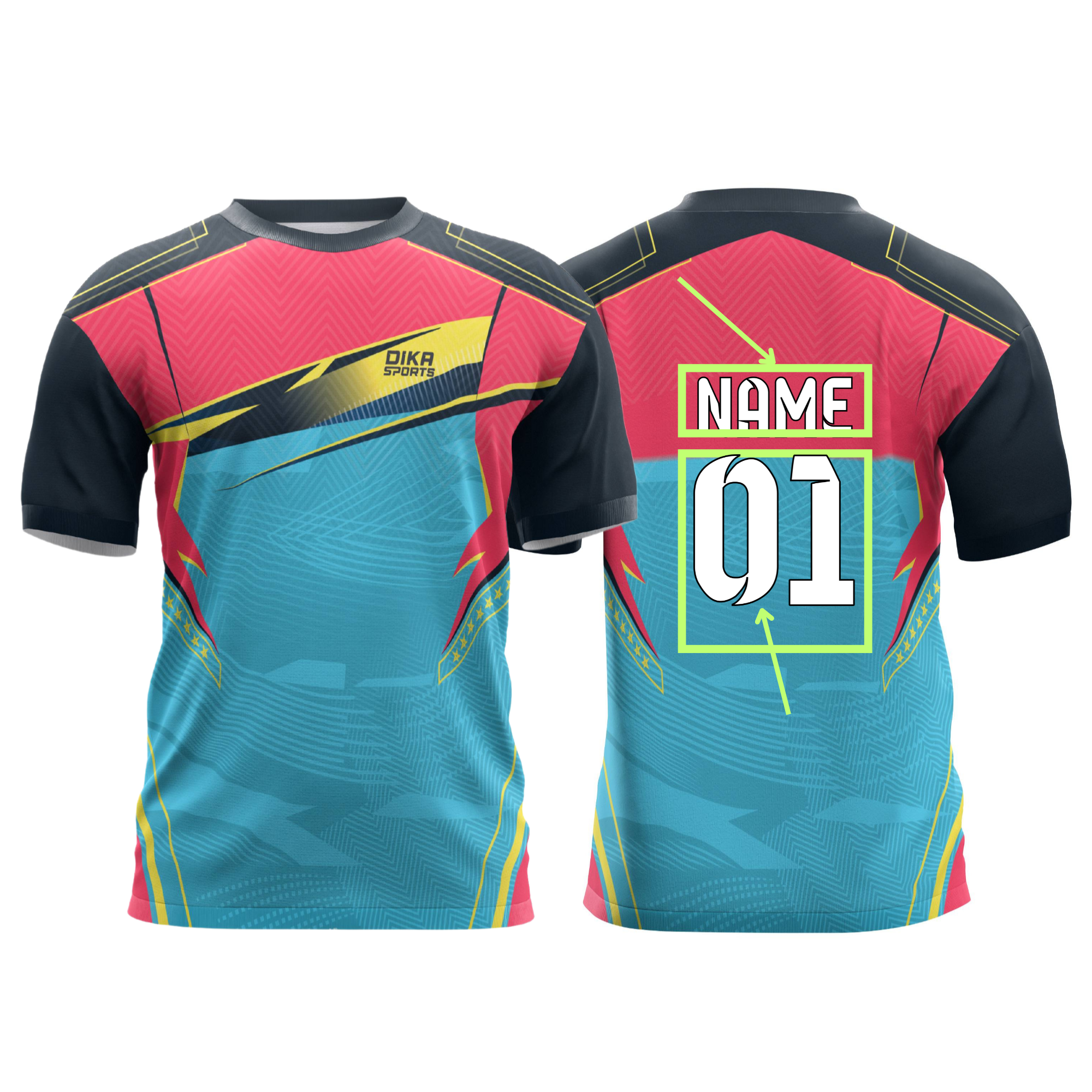 Cricket jersey with perfect fit for men