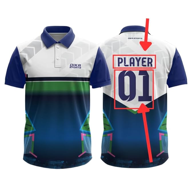 Cricket t-shirt team colors 1