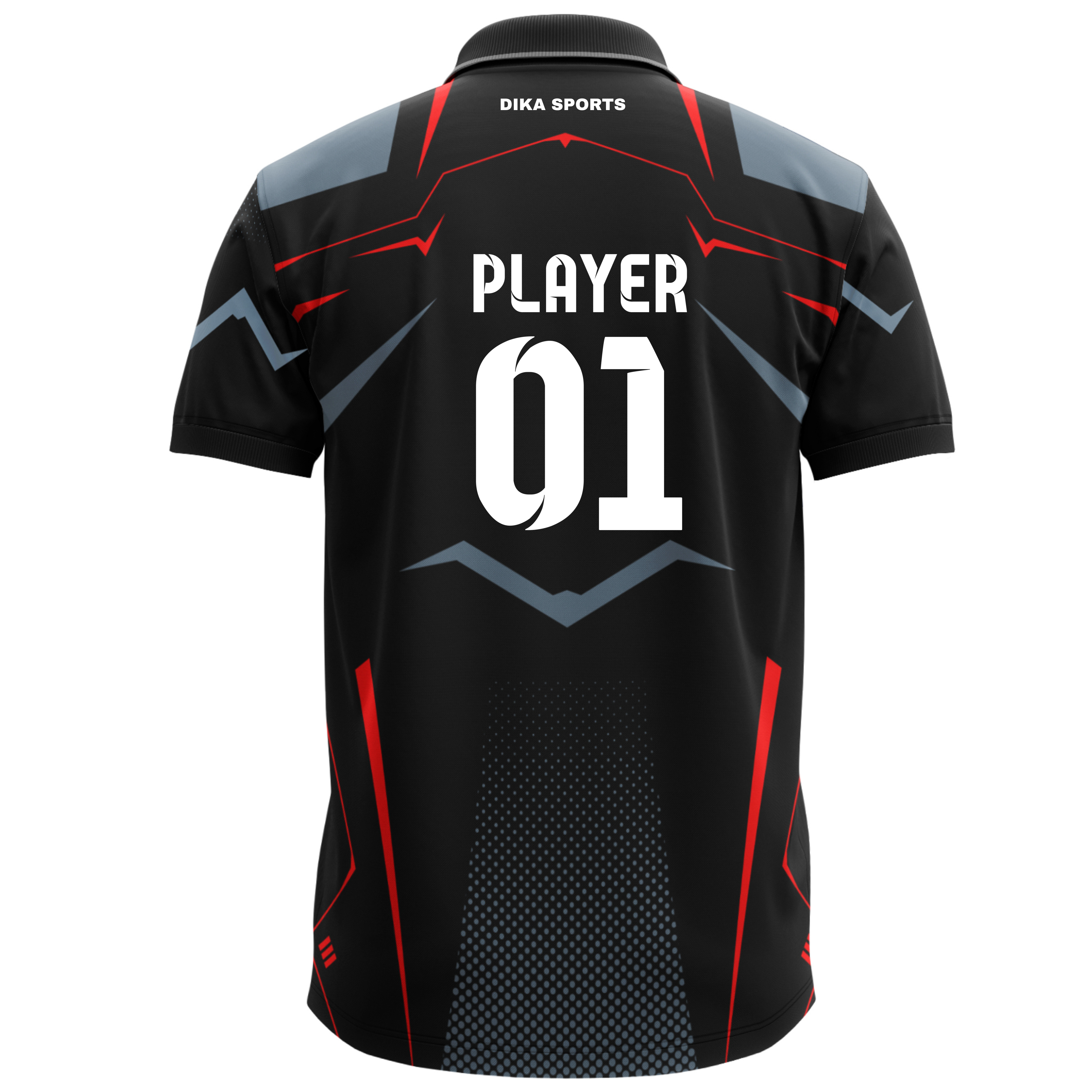 Custom printed cricket jersey 34