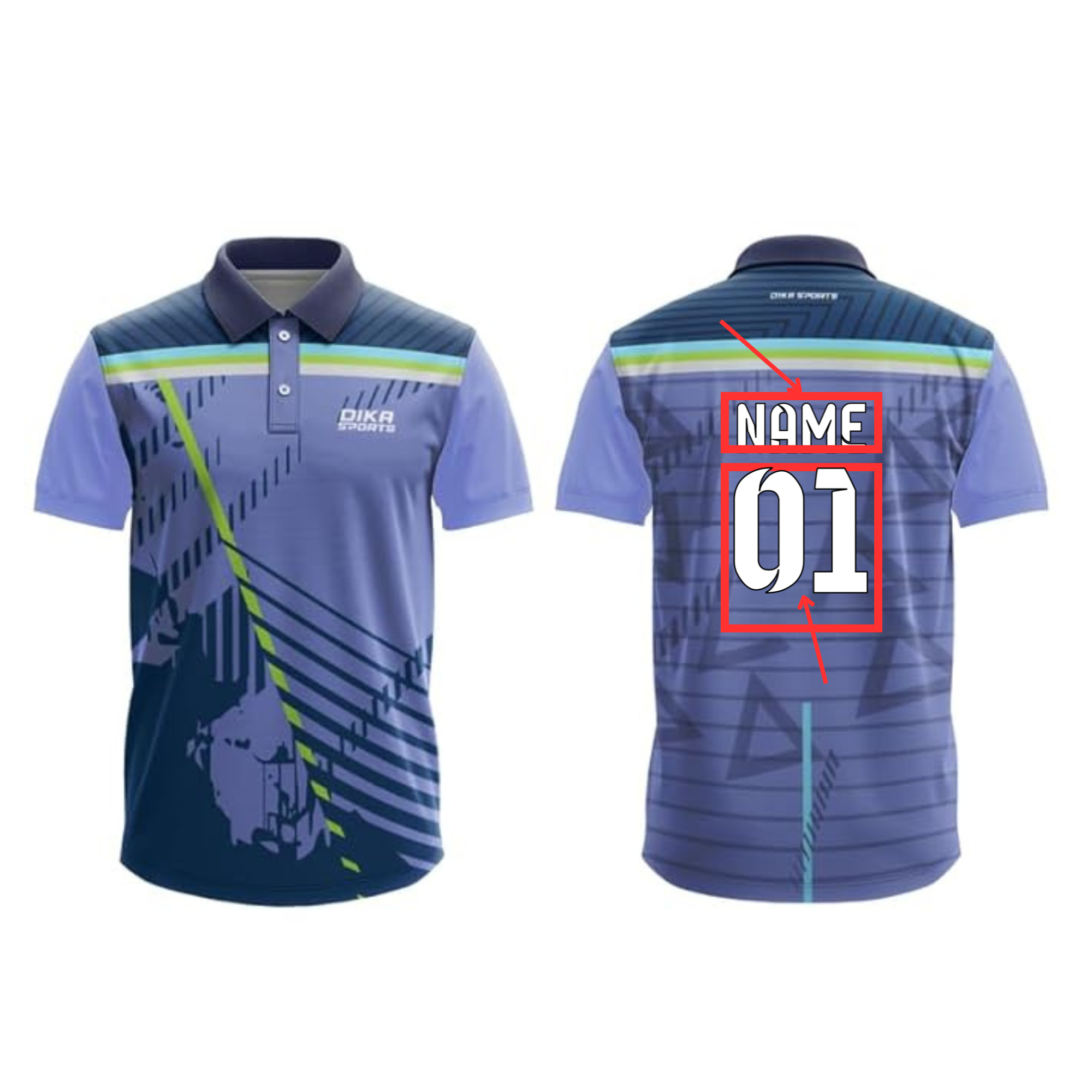 Name and number jersey 6
