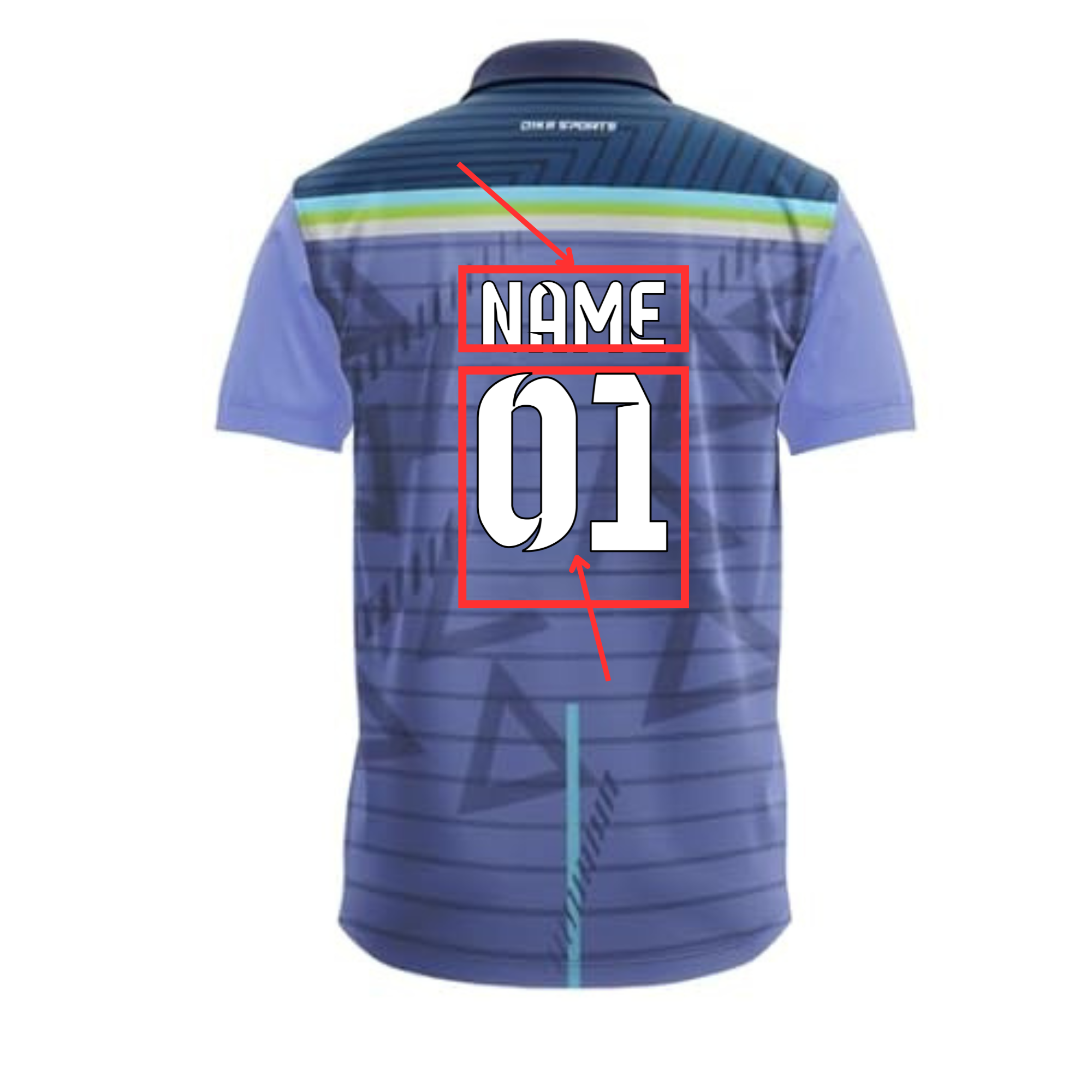 Name and number jersey 7