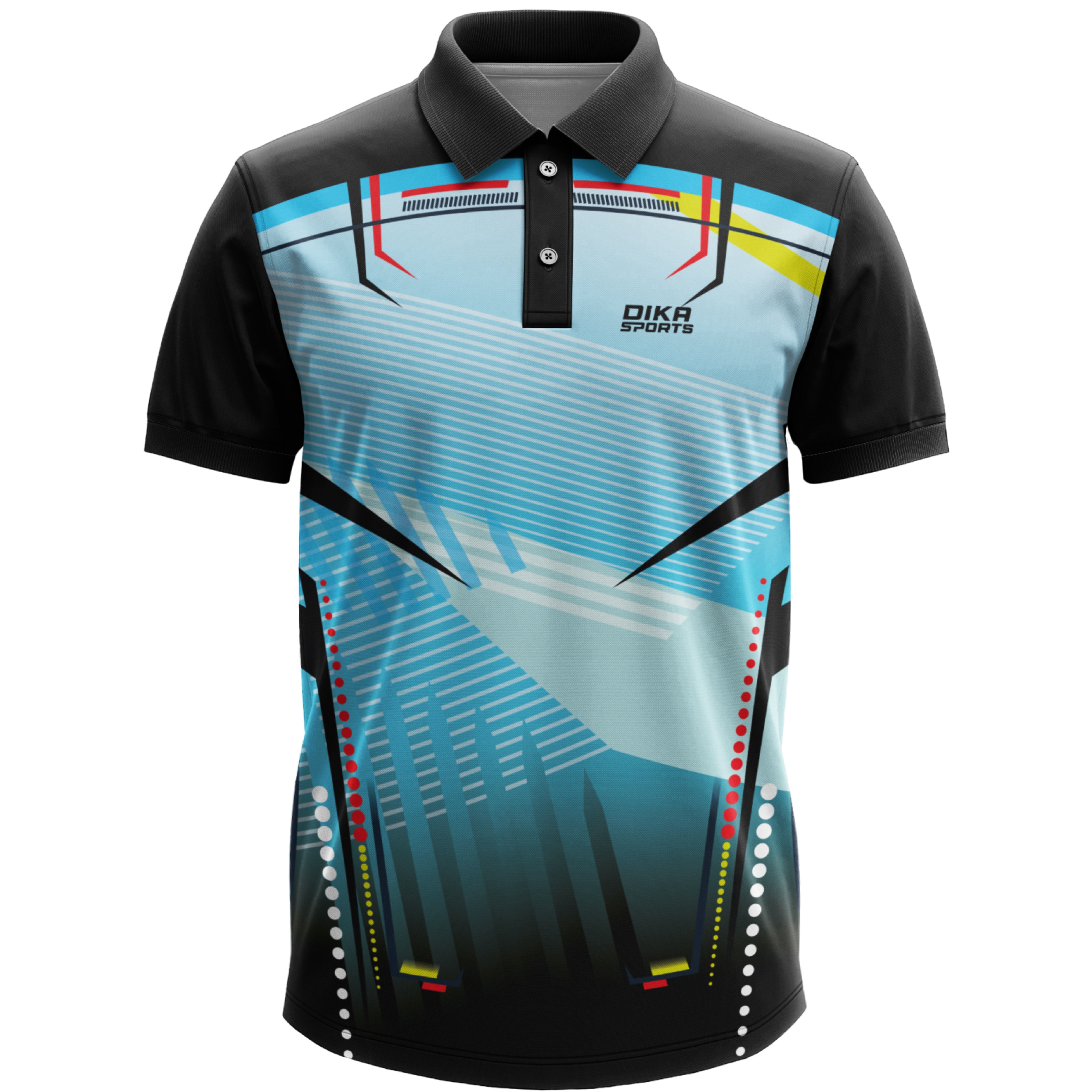 Blue Black Sports Jersey Customised